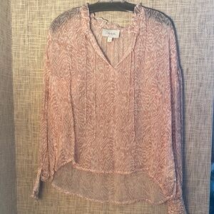 Cleobella Pink Sheer Blouse
